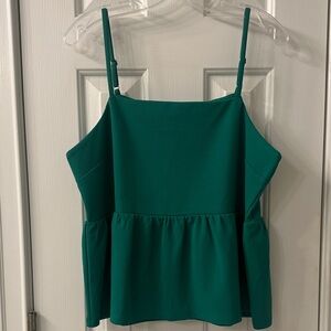 Elegant Green Ann Taylor Women's peplum Top